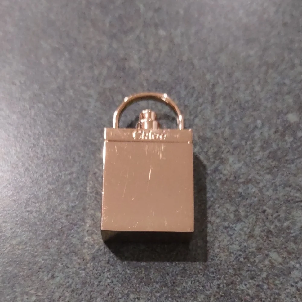 Chloe Mini Perfume Bottle Gold Tone Pendant - Picture 1 of 5